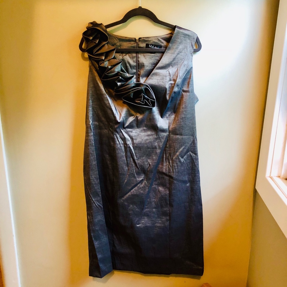 Dark Gray Metallic Dress
